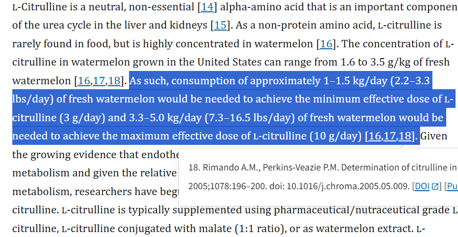 citrulline onderzoek 2